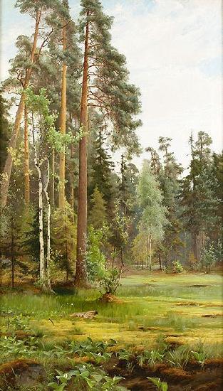 Mauritz Lindstrom Forest Clearing oil painting image